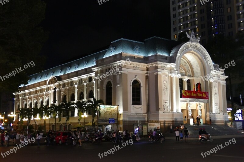 Saigon Ho Chi Minh City Vietnam Opera Theater Architecture