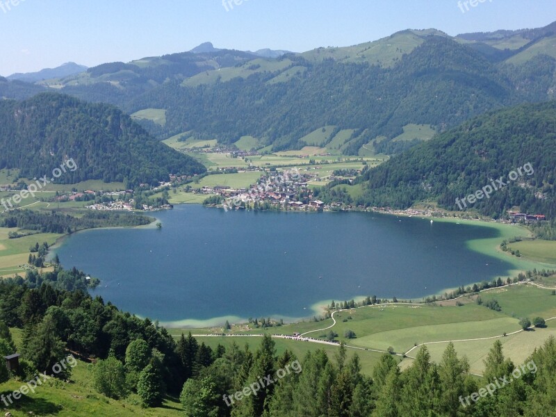 Lake Austria Nature Mountains Alpine