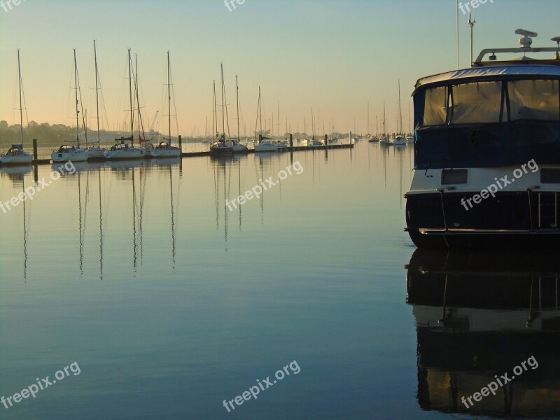 Morning Dawn Sunrise Landscape River