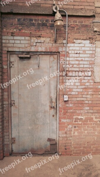 Doorway Factory Brick Door Old