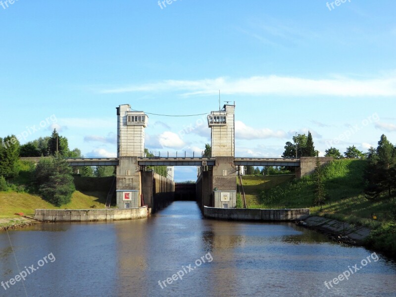 Russia Volga Lock Landscape River Cruise