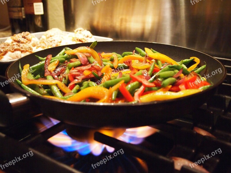 Stir Fry Cooking Healthy Dish Dinner