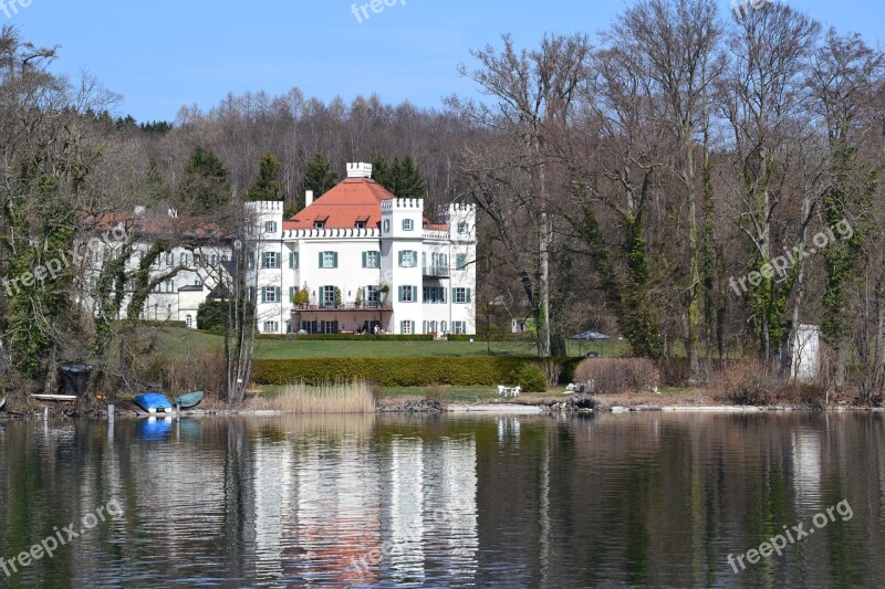 Starnberger See Castle Spring Construction Art Upper Bavaria