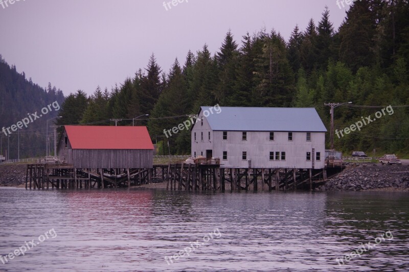 Dock Waterfront Historic Alaska Free Photos