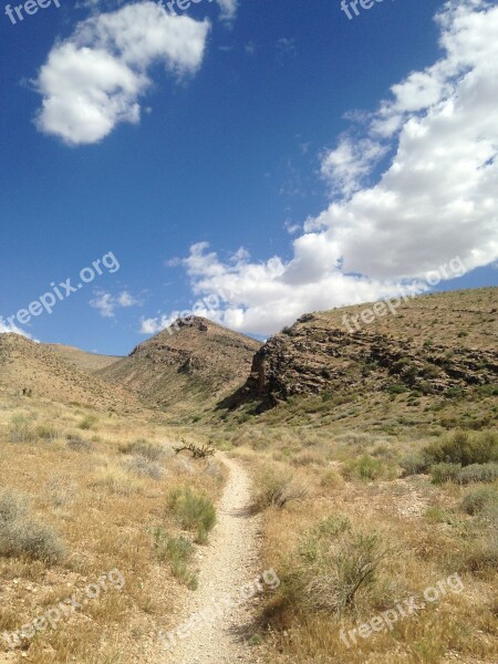 Trail Clouds Hill Hillside Hiking