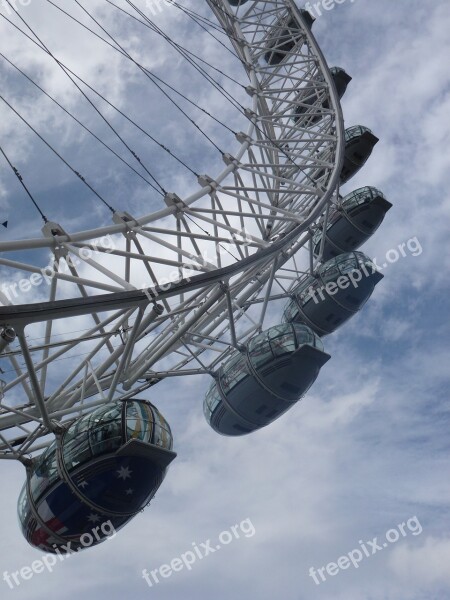 London Eye London Ferris Wheel England Free Photos