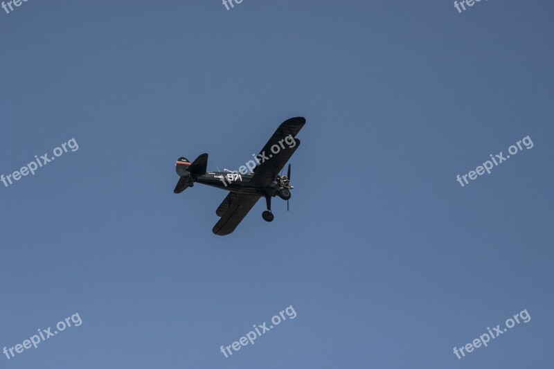 Pilot Airplane Boeing-stearman N62ts Show