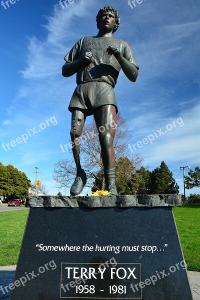 Terry Fox Monument Statue Landmark Cancer Marathon