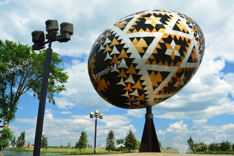 World's Largest Pysanka Egg Easter Egg Vegreville Alberta Canada