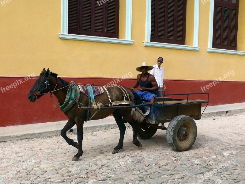 Cuba Trinidad City Architecture Color