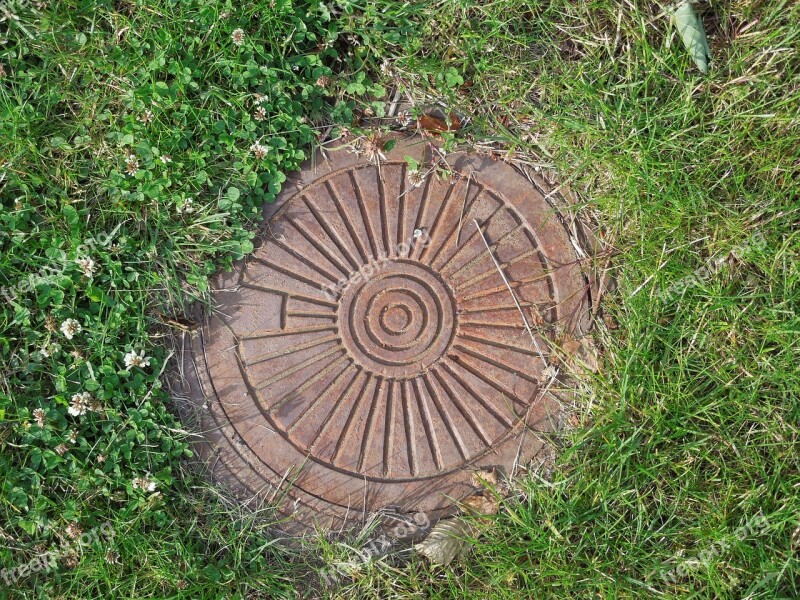 Sewer Cover Pattern Free Photos