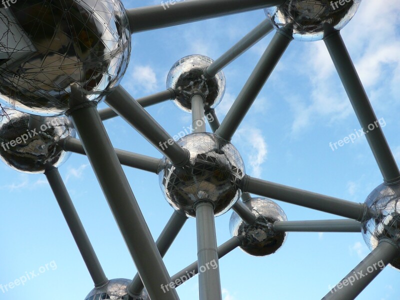 Atomium Belgium Brussels Landmark Free Photos