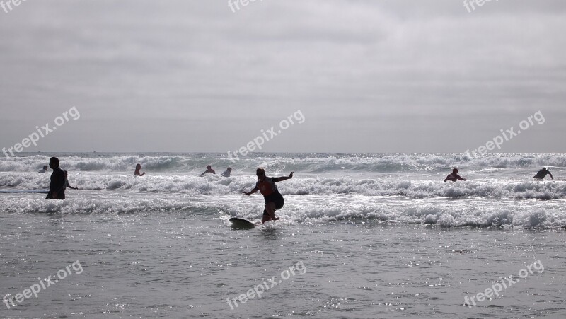 Water Beach Surfing Ocean Holiday