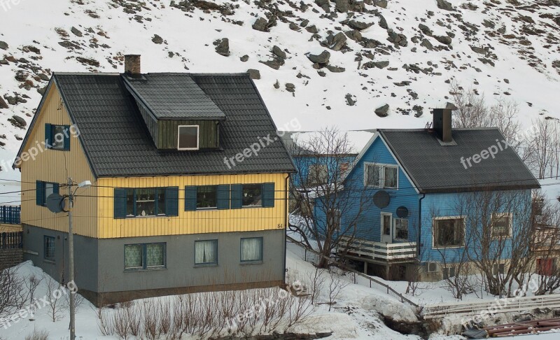 Norway Lapland Fisherman's House Fjord Free Photos