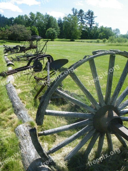 Farm Wagon Wagon Wheel Countryside Free Photos