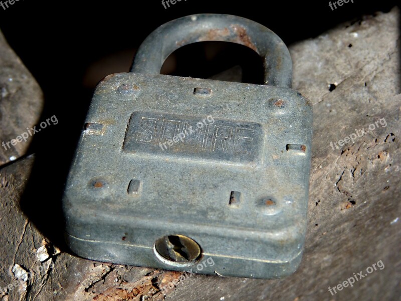 Padlock Security Closed Concept Old