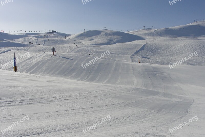 Snow The Alps Slopes Mountains Winter