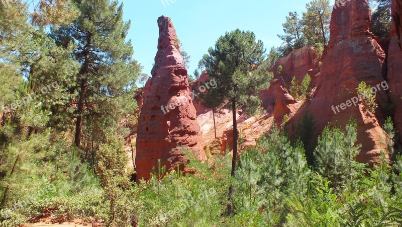 Trail Ochre Ocher Luberon France