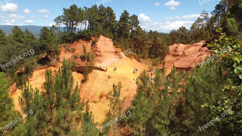 Trail Ochre Ocher Luberon France