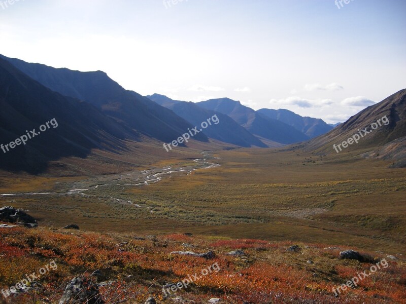 Mountains Valley Landscape Nature Outdoor