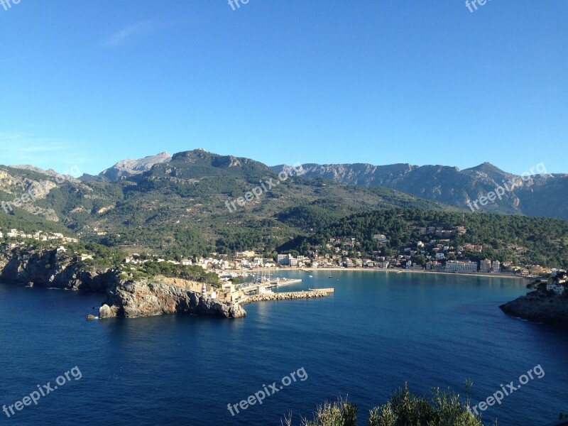 Port De Sóller Mallorca Promenade Sea Free Photos