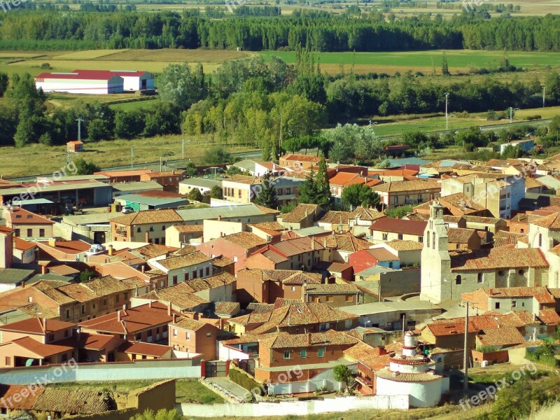 Spain Castile Palencia Monzón De Campos Village