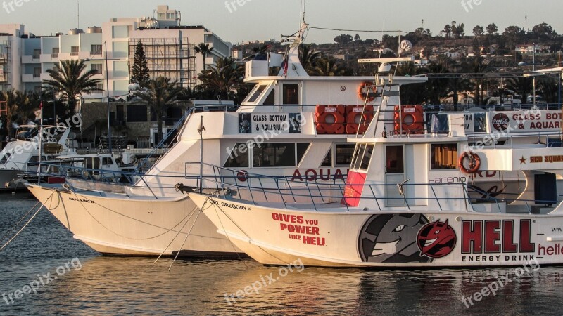 Cyprus Ayia Napa Harbour Boats Tourism