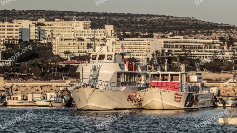 Cyprus Ayia Napa Harbour Boats Tourism