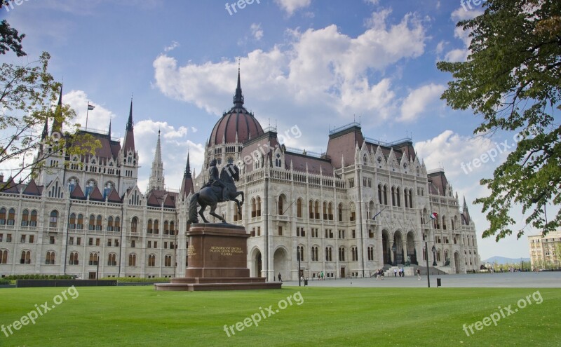 The Parliament Budapest Monument Hungary Architecture