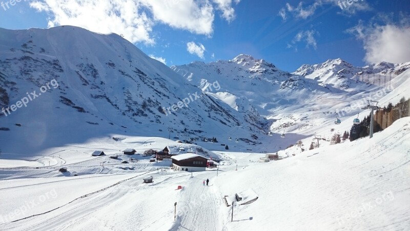 Alpine Mountains Snow Snow Dome Overview