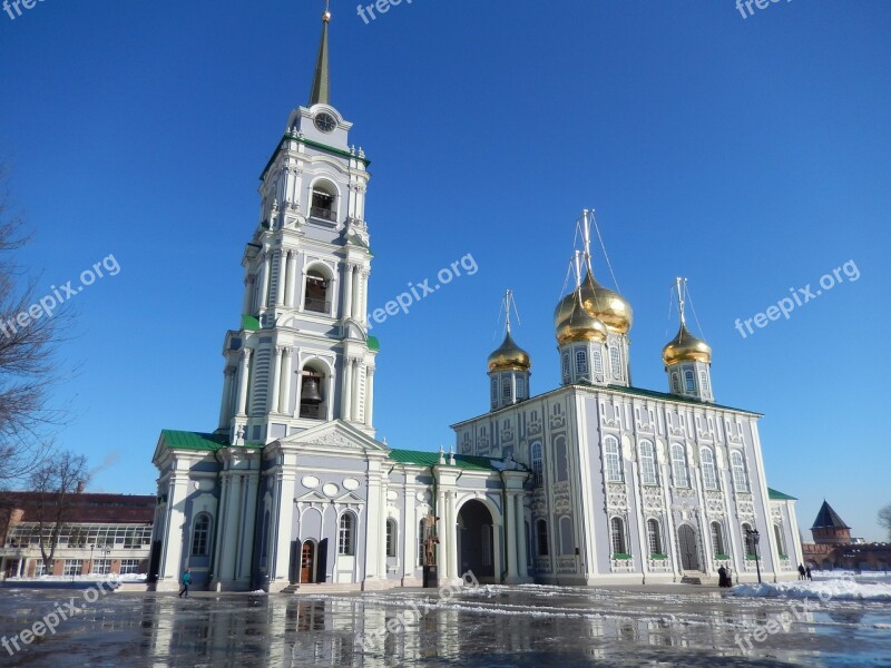 Belfry Church Religion Golden Domes Showplace