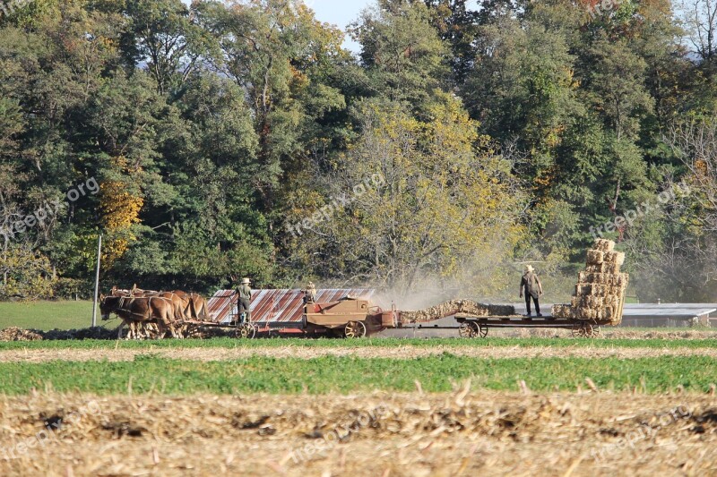 Amish Pennsylvania Farm Rural County