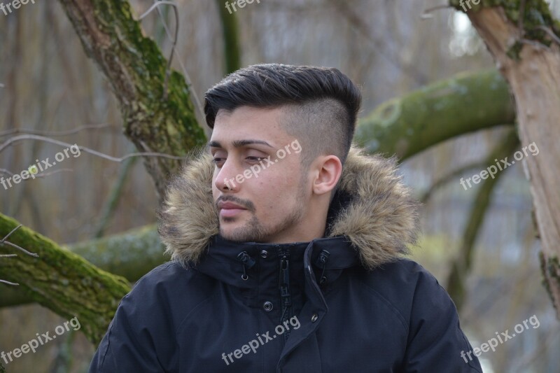 Refugee Young Man Portrait Male Person