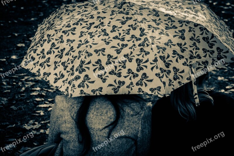 Umbrella Together Friendship Mood Togetherness