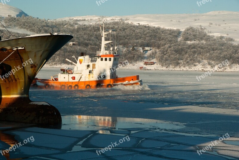 Norway Lapland Kirkenes Port Icebreaker