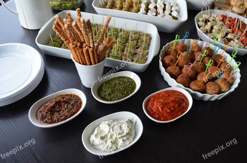 Party Food Snacks Tasty Delicious