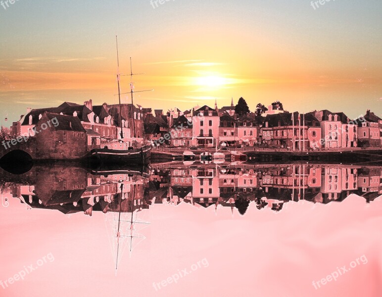 Port Sunset Brittany Free Photos