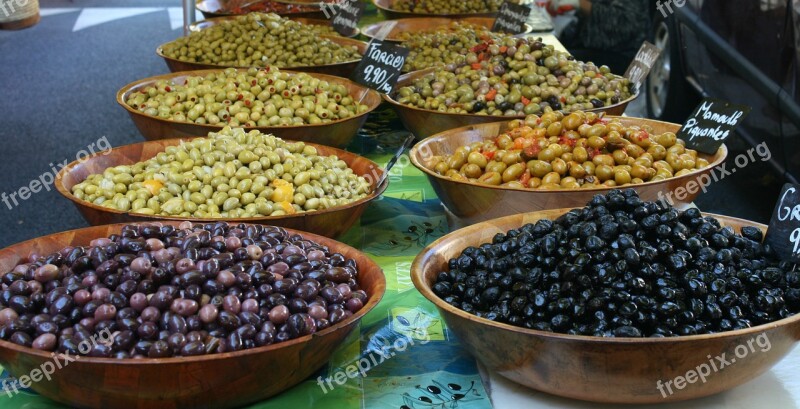 Olive Market Mediterranean Food Healthy