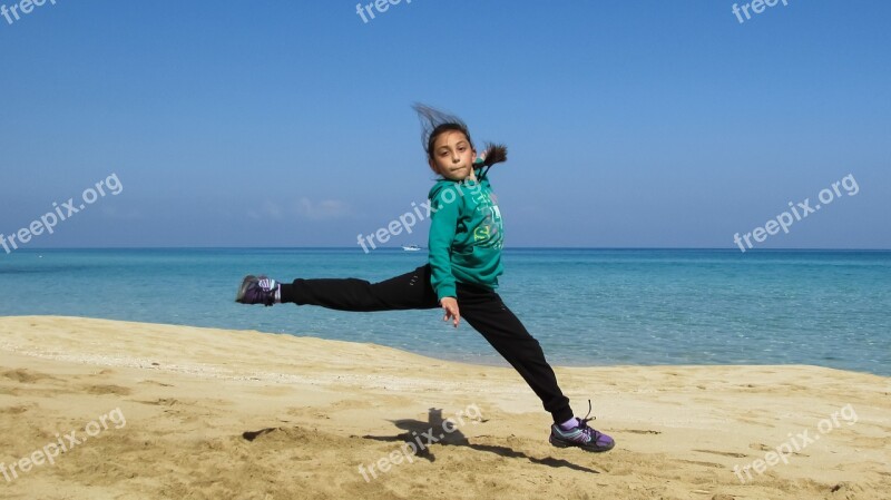 Girl Playing Happy Child Happiness