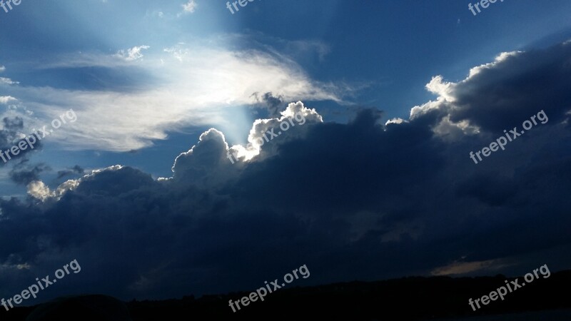 Storm Clouds Sun Storm Clouds Sky