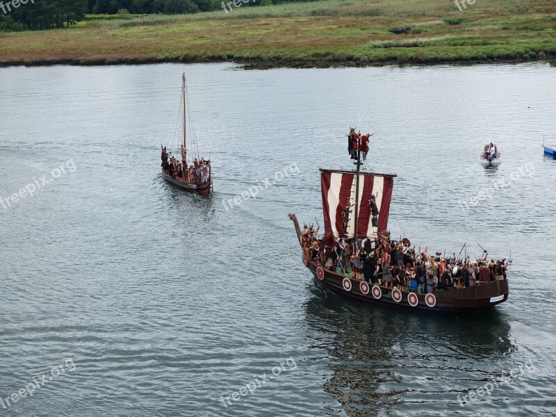 Viking Landing Catoira Galicia Free Photos