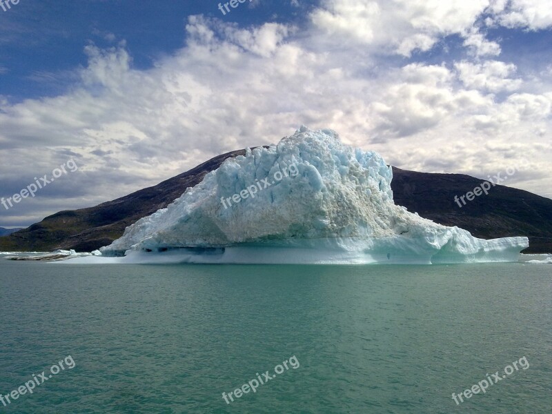 Iceberg Greenland Ice Water Nature