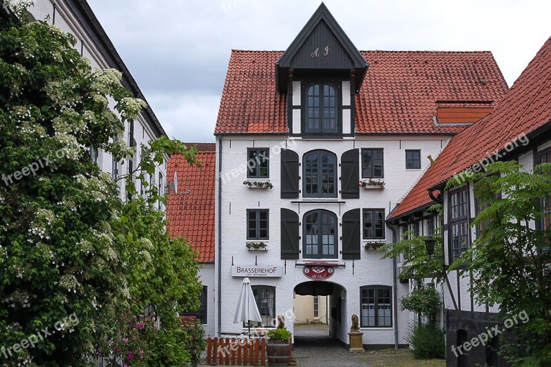 Flensburg Kaufmannshof Architecture Building Old