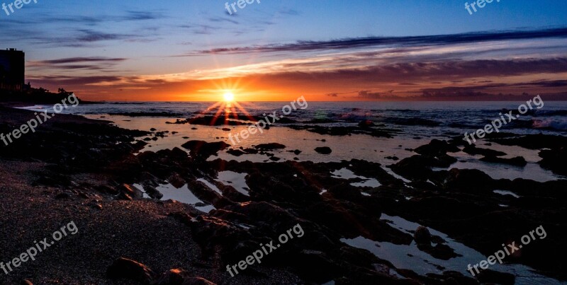 Dawn Clouds Sky Sunset Horizon