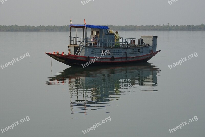 Boat Sundarbans Forest River Ramsar Site