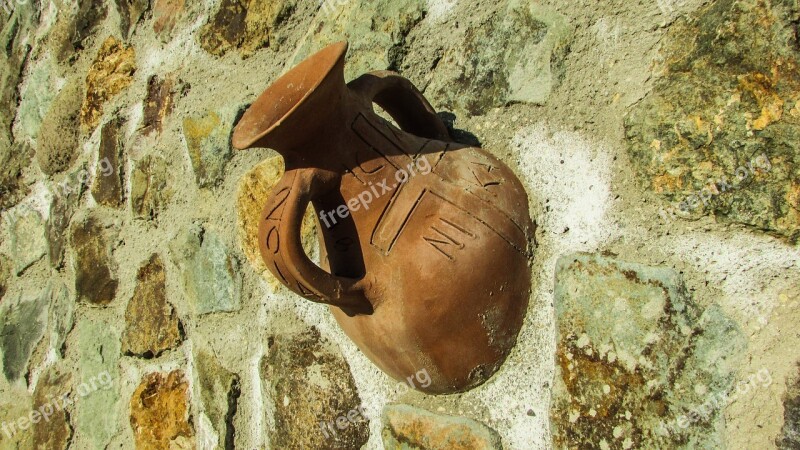 Pitcher Potter Ceramic Traditional Cyprus