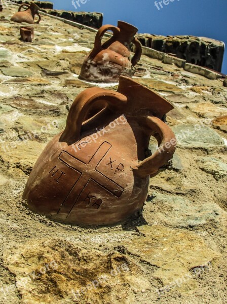 Pitcher Potter Ceramic Traditional Cyprus