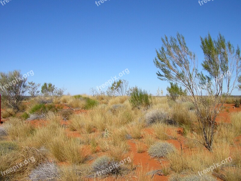 Desert Red Sand Australian Outback Australia Free Photos