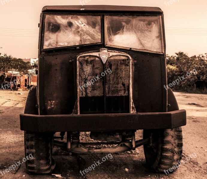 Old Truck Automobile Abandoned Rusted Weathered