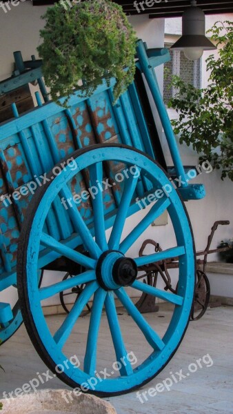 Cyprus Paralimni Wagon Wheel Blue